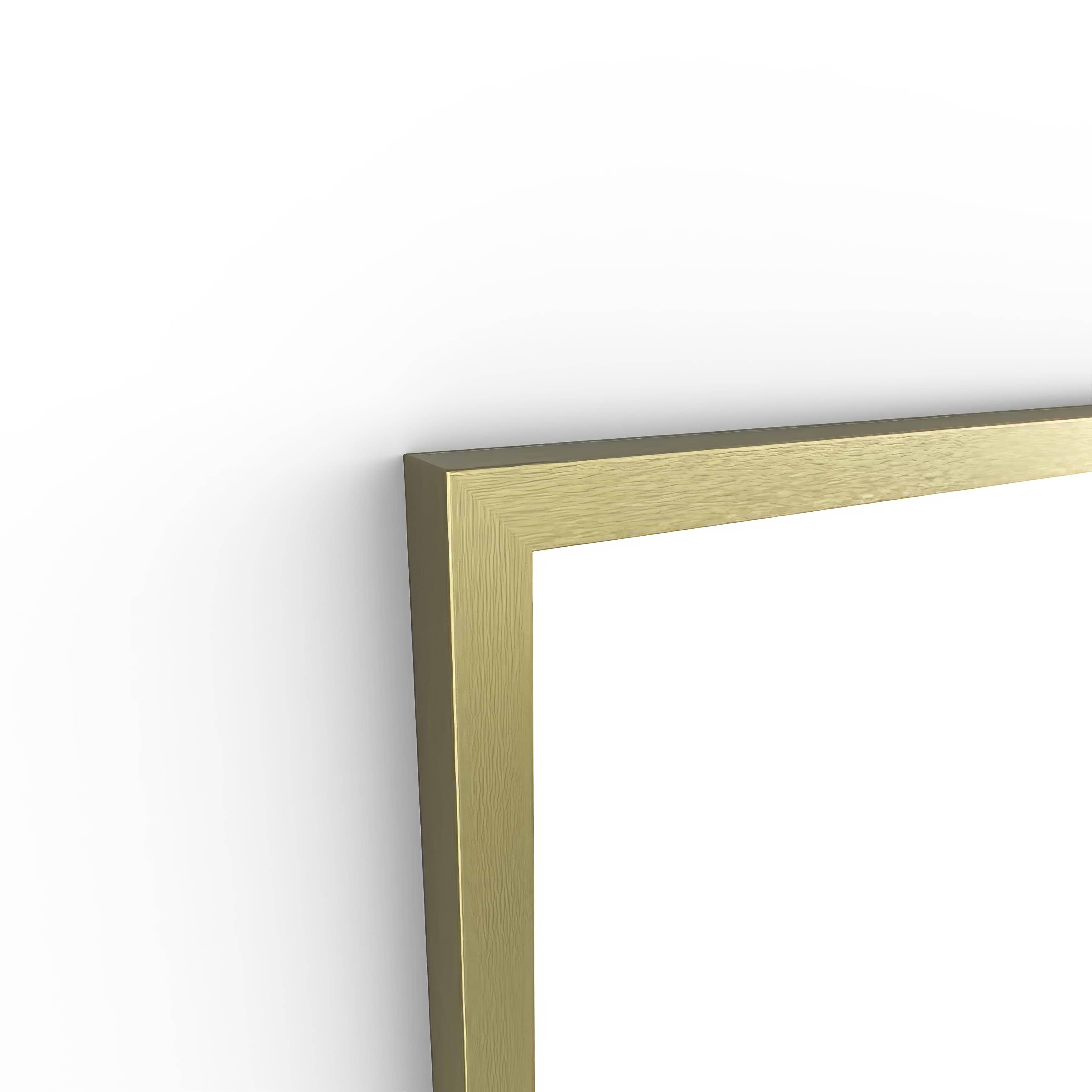 Docklands Rectangular Mirror 40x100cm Brushed Brass