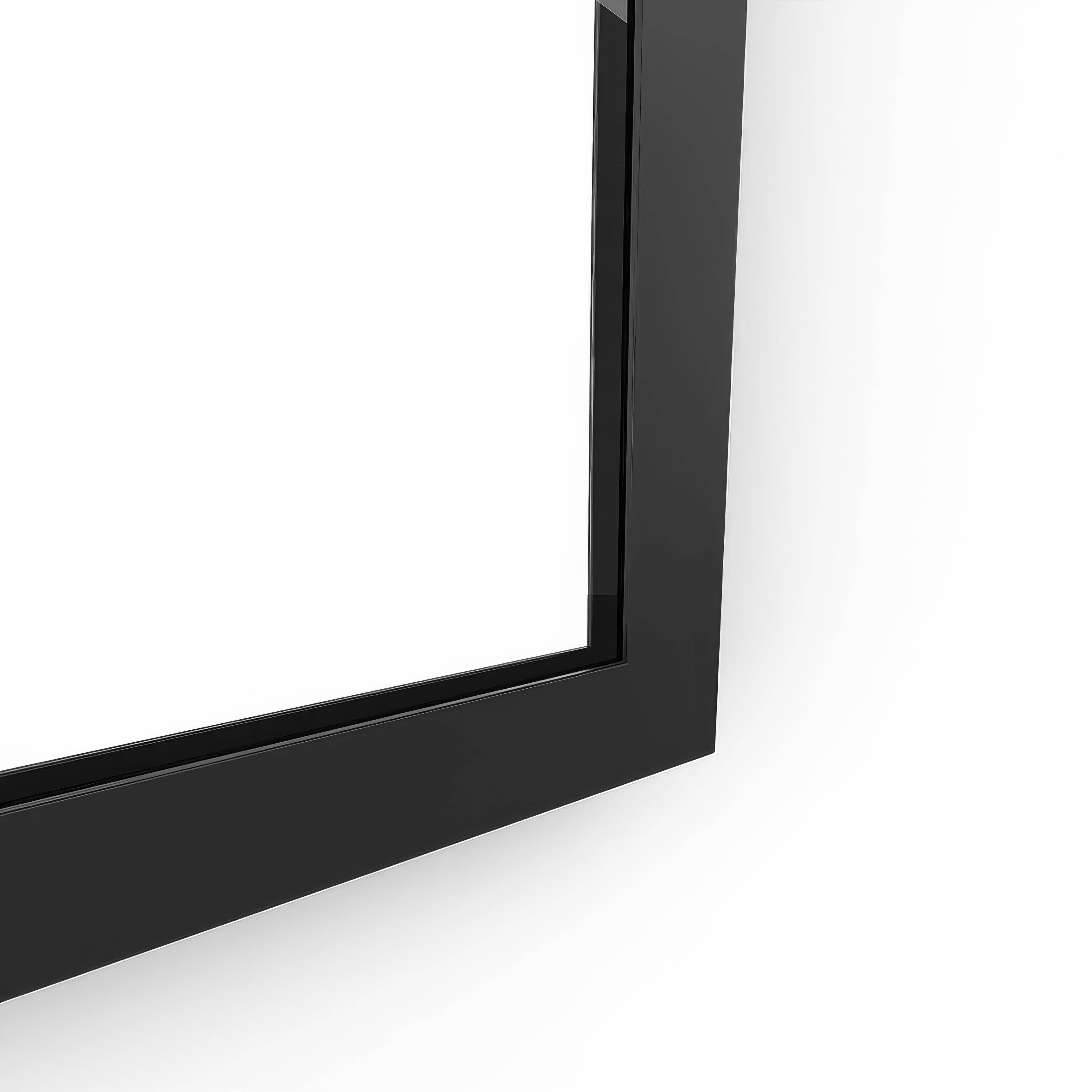 Docklands Rectangular Mirror 40x100cm Black