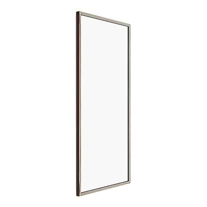 Docklands Rectangular Mirror 40×100 – Brushed Bronze