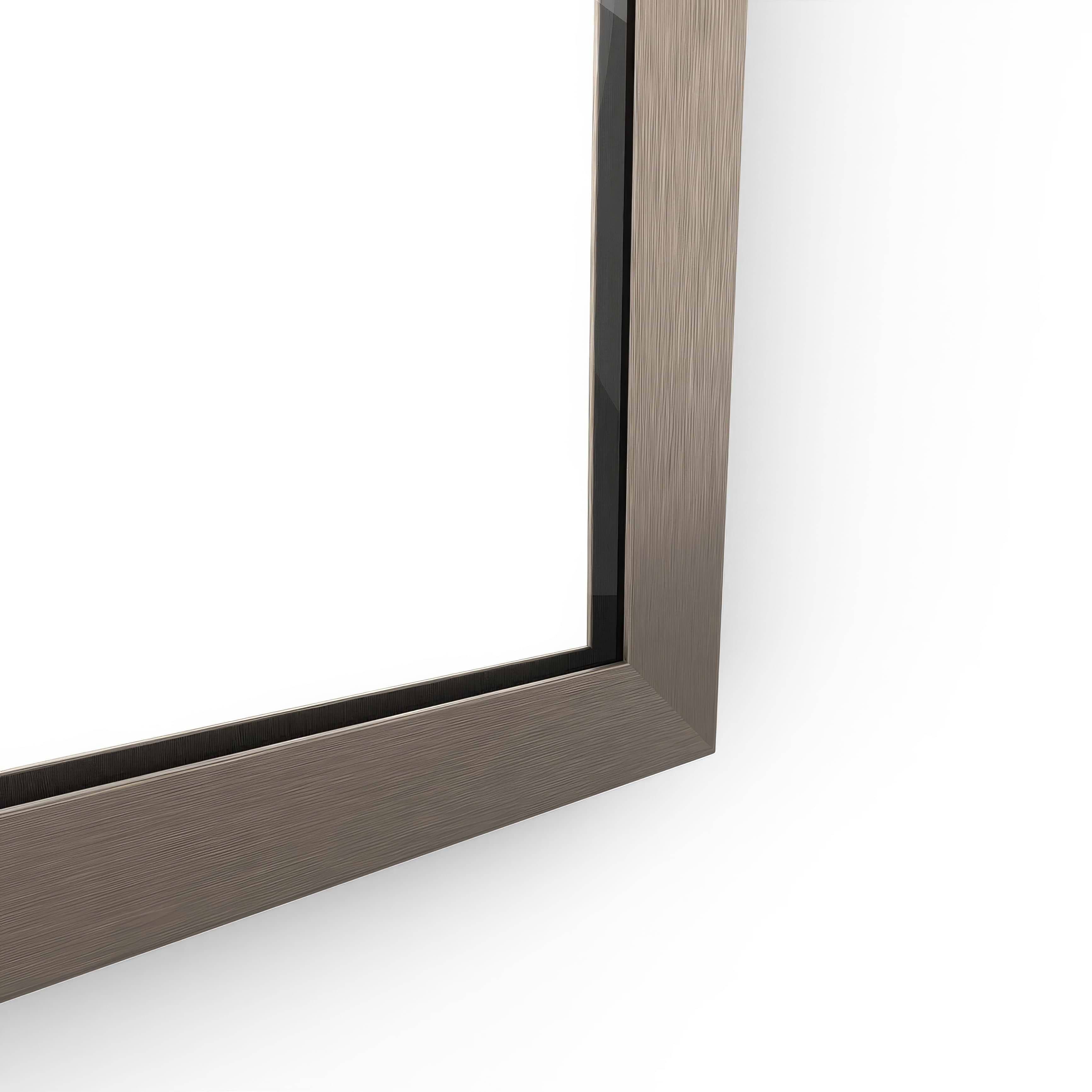 Docklands Rectangular Mirror 40×100 – Brushed Bronze