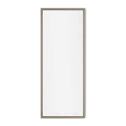 Docklands Rectangular Mirror 40×100 – Brushed Bronze