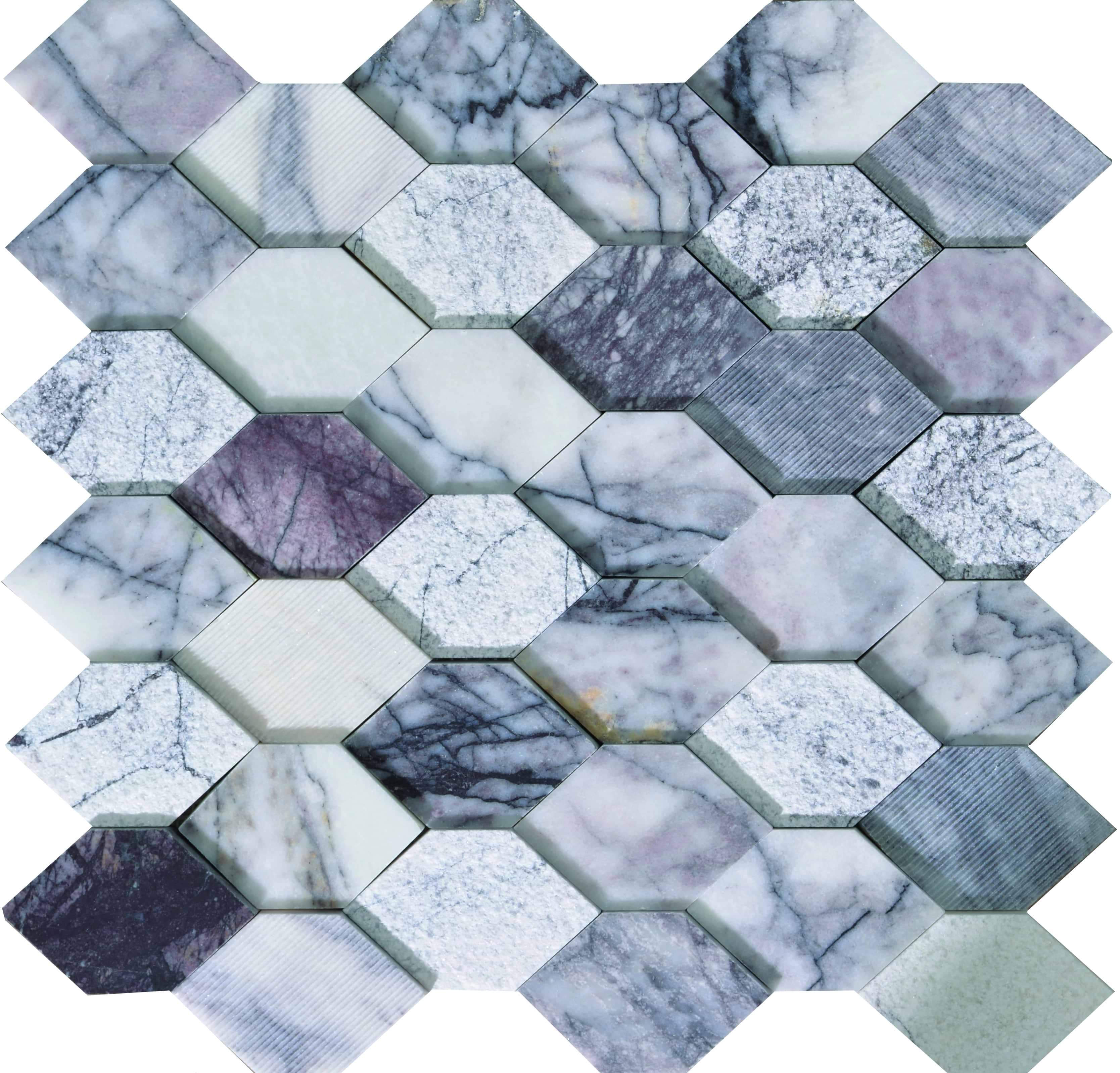 Delta White Mosaic - Hyperion Tiles