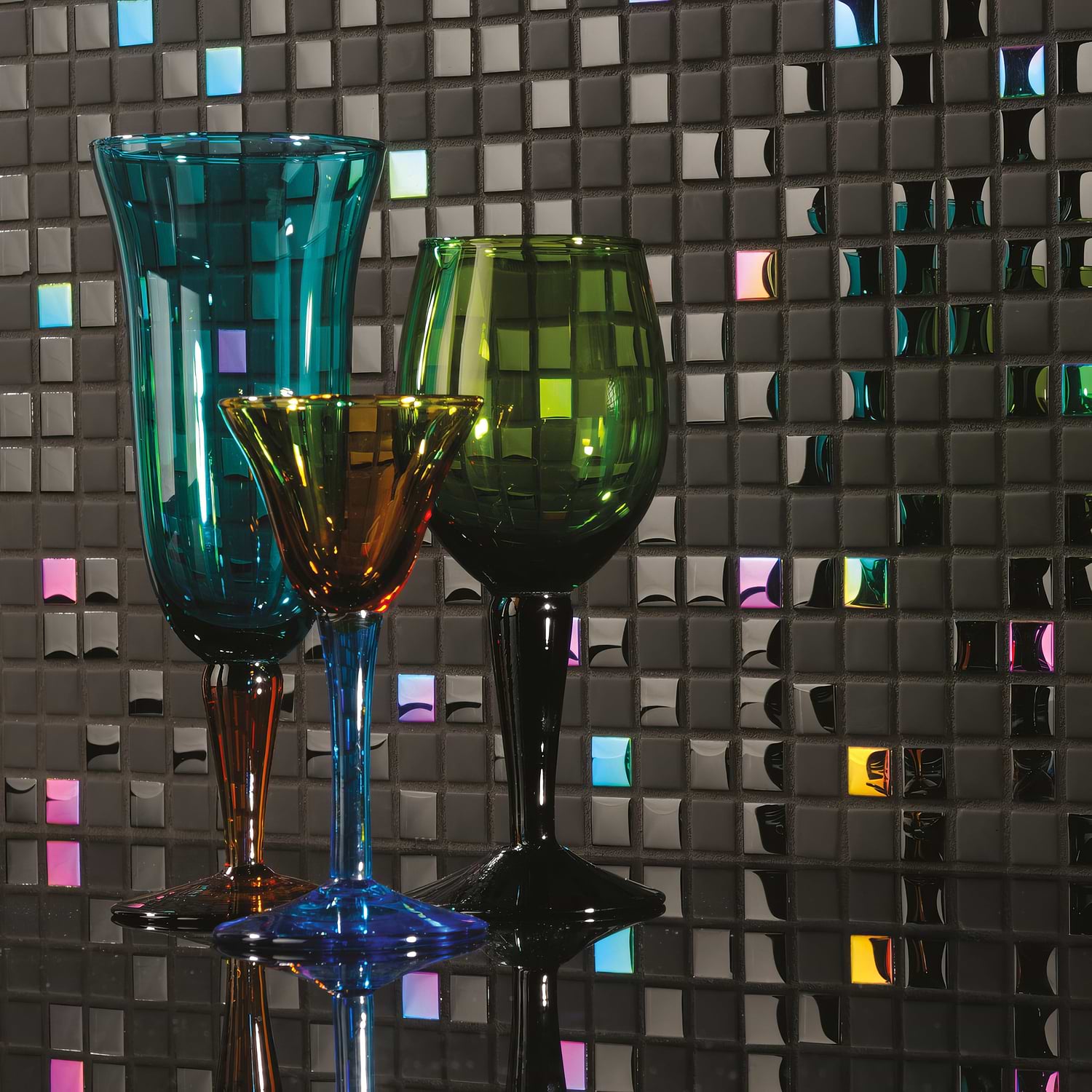 Dias Earth and Fire Mixed Mosaics - Hyperion Tiles