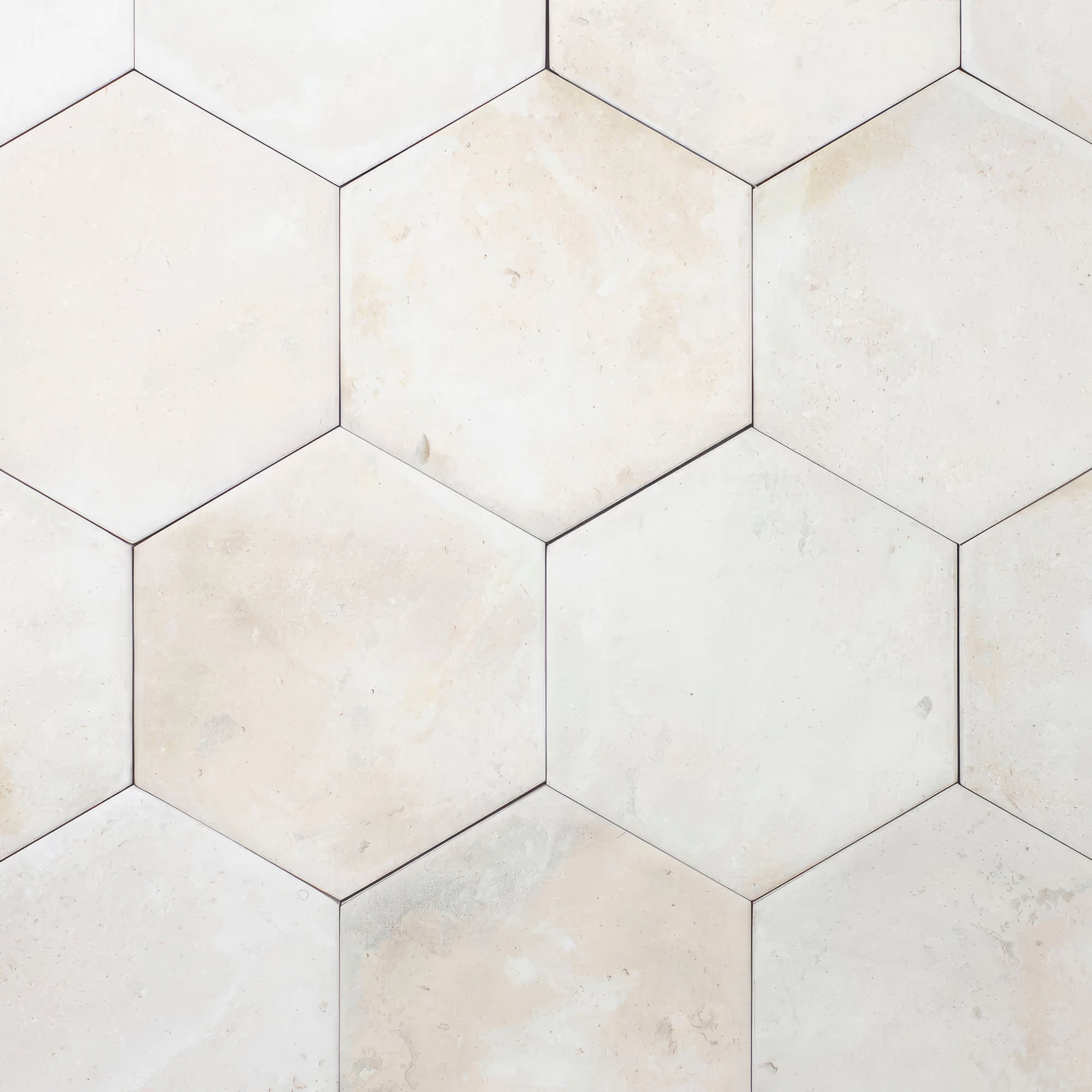 Porcelain Terracotta White hexagonal Tile | Hyperion Tiles