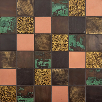 Falkus Mixed Copper Mosaic - Hyperion Tiles