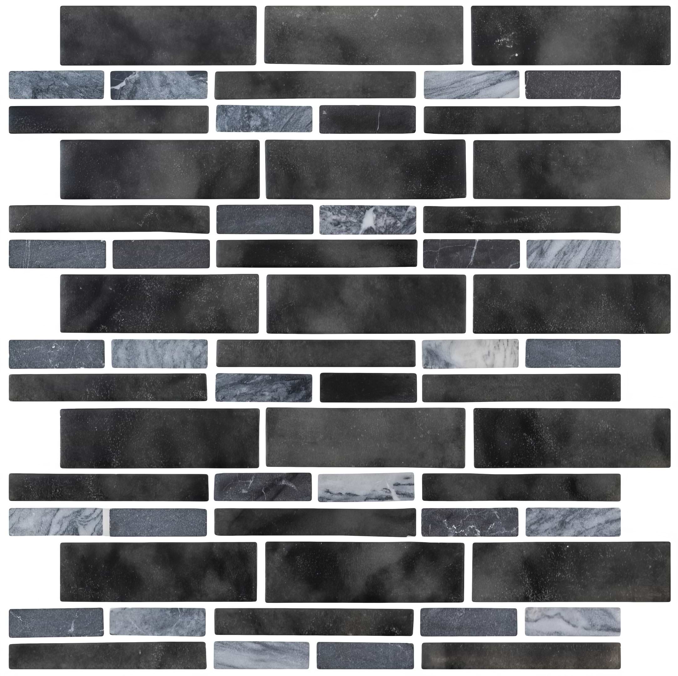 Fawkes Dark Grey Linear Mosaic - Hyperion Tiles