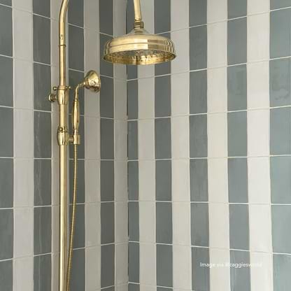 Fennel Glazed Metro Tile - Hyperion Tiles