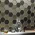 Futura Sepia Hexagon Mosaic Textured Hexagon Mosaic - Hyperion Tiles
