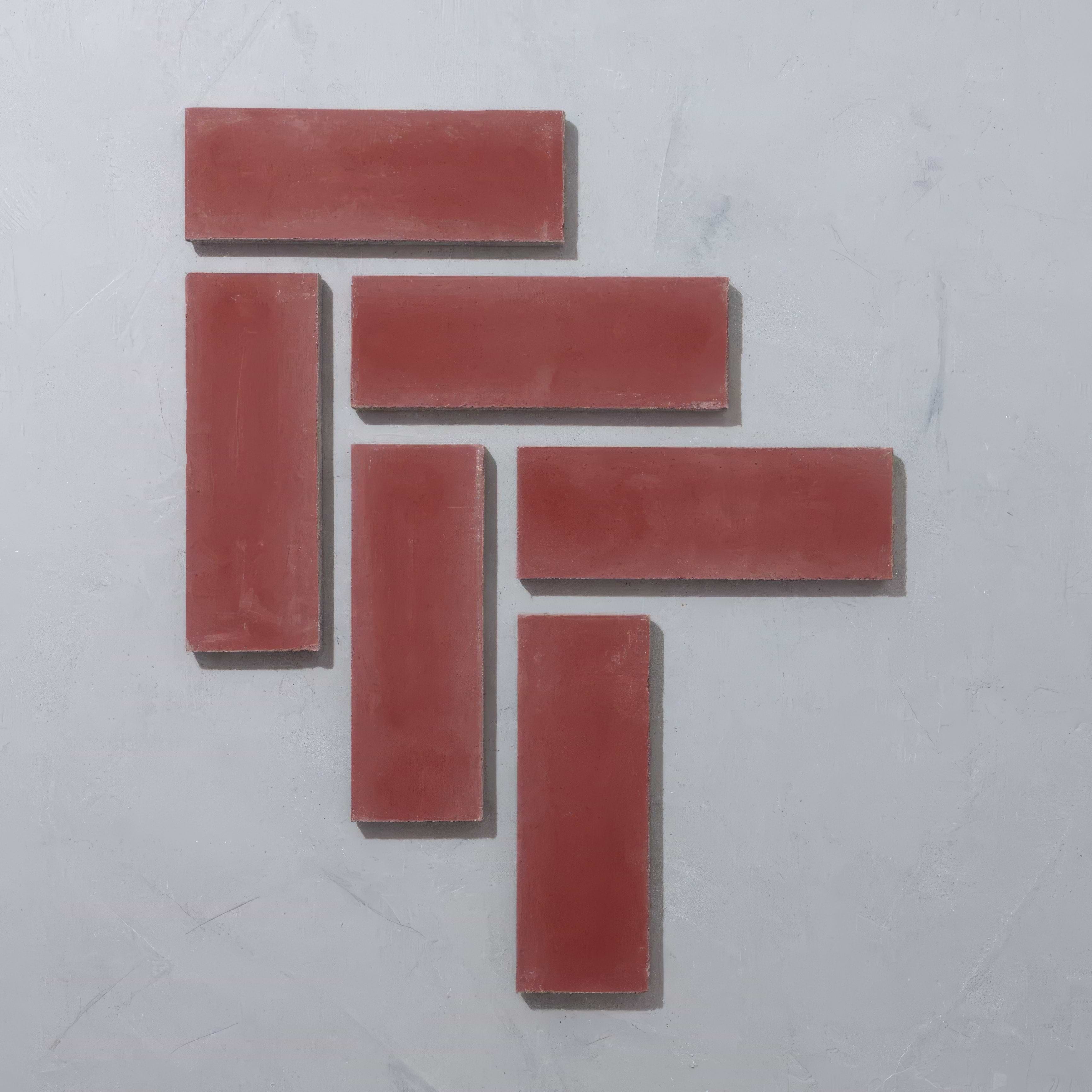 Garnet Herringbone Tile - Hyperion Tiles