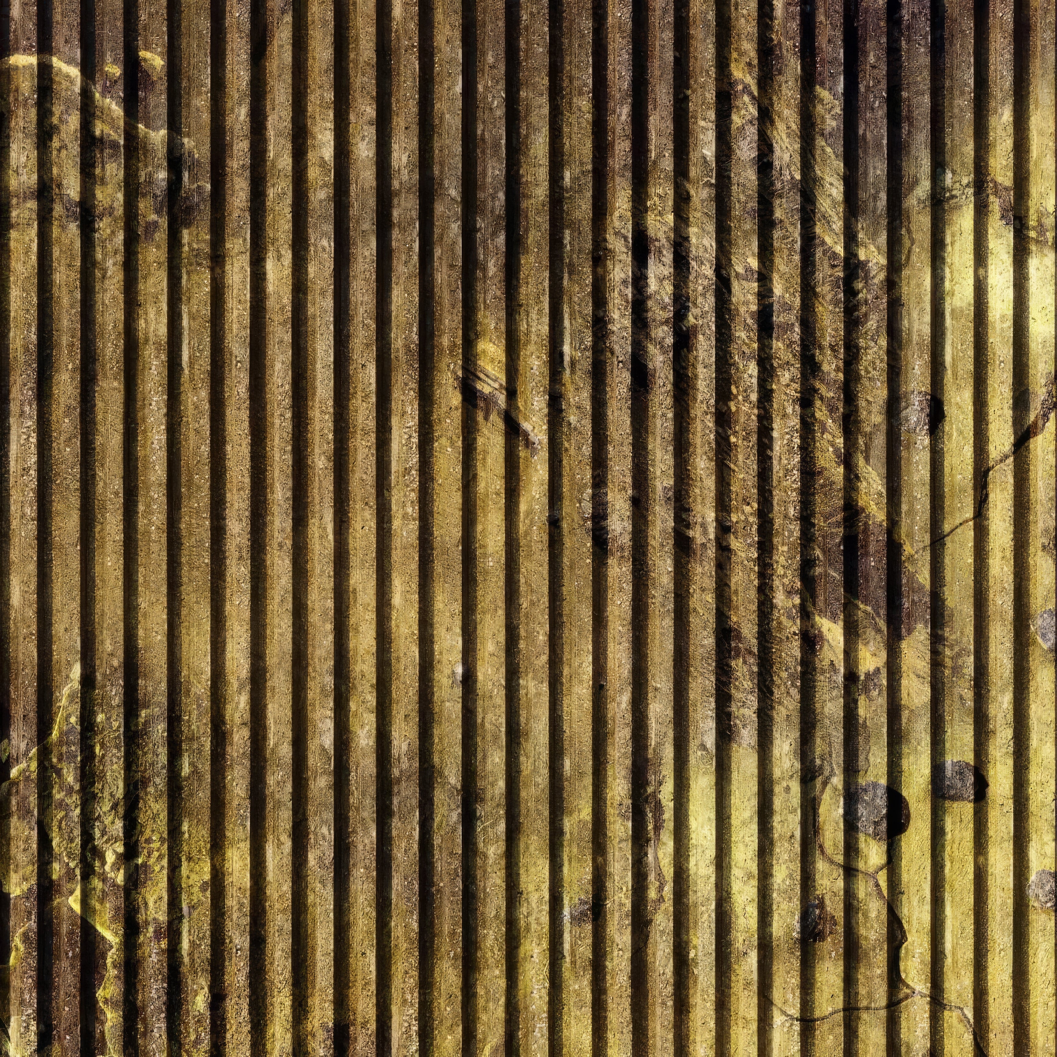 Shower Panel Gold Concrete Slat Effect By Hyperion Tiles