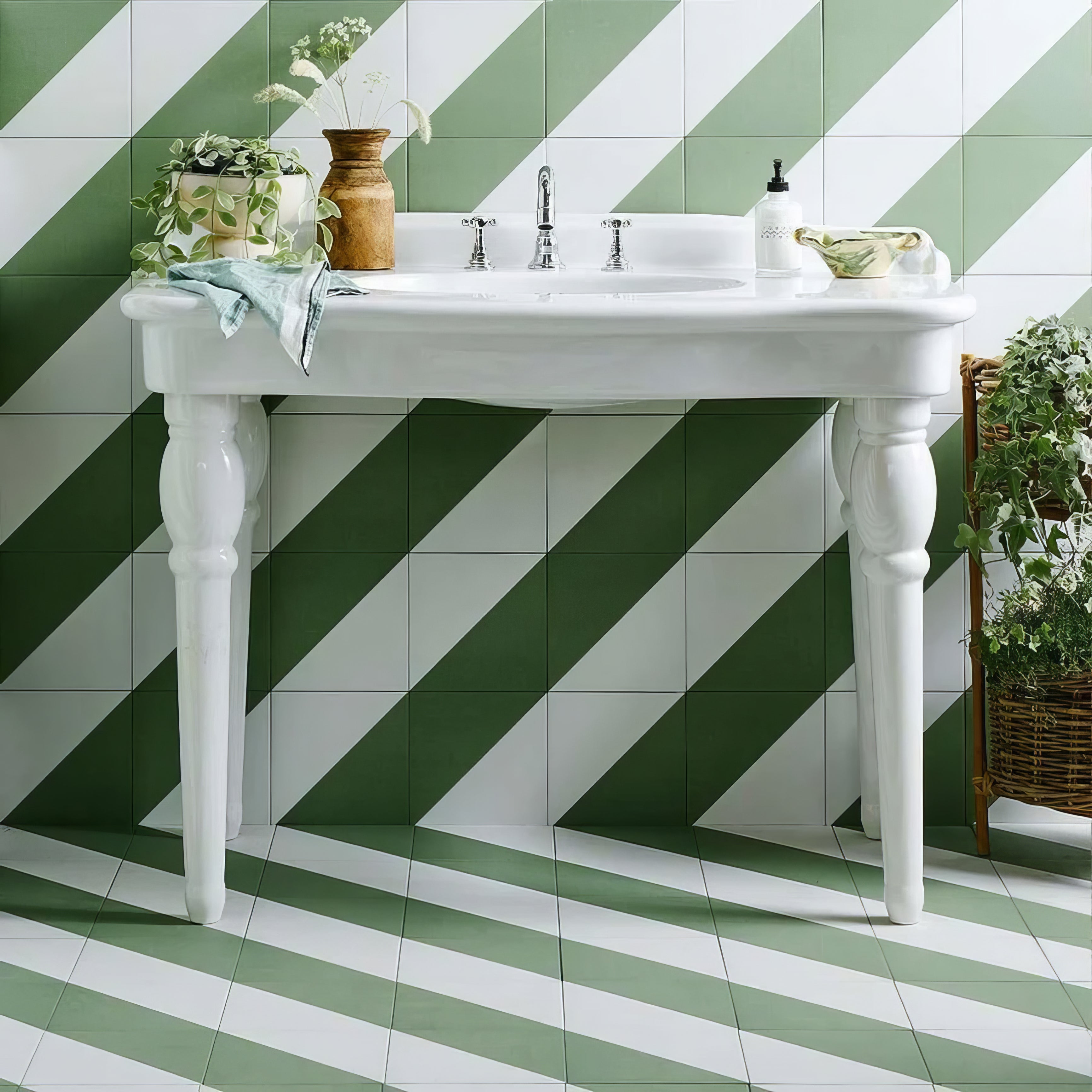 Green Alalpardo Porcelain Tile - Hyperion Tiles