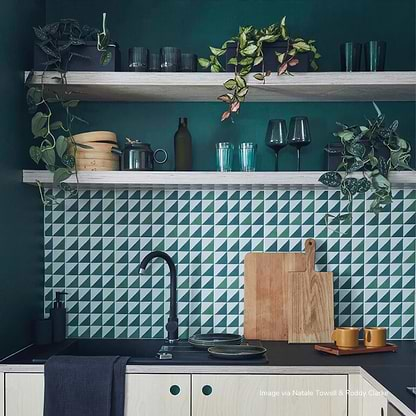 Green Majadas Tile - Hyperion Tiles