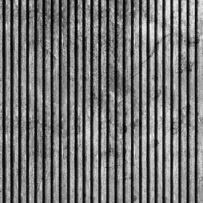 Shower Panel Grey Concrete Slat Effect By Hyperion Tiles
