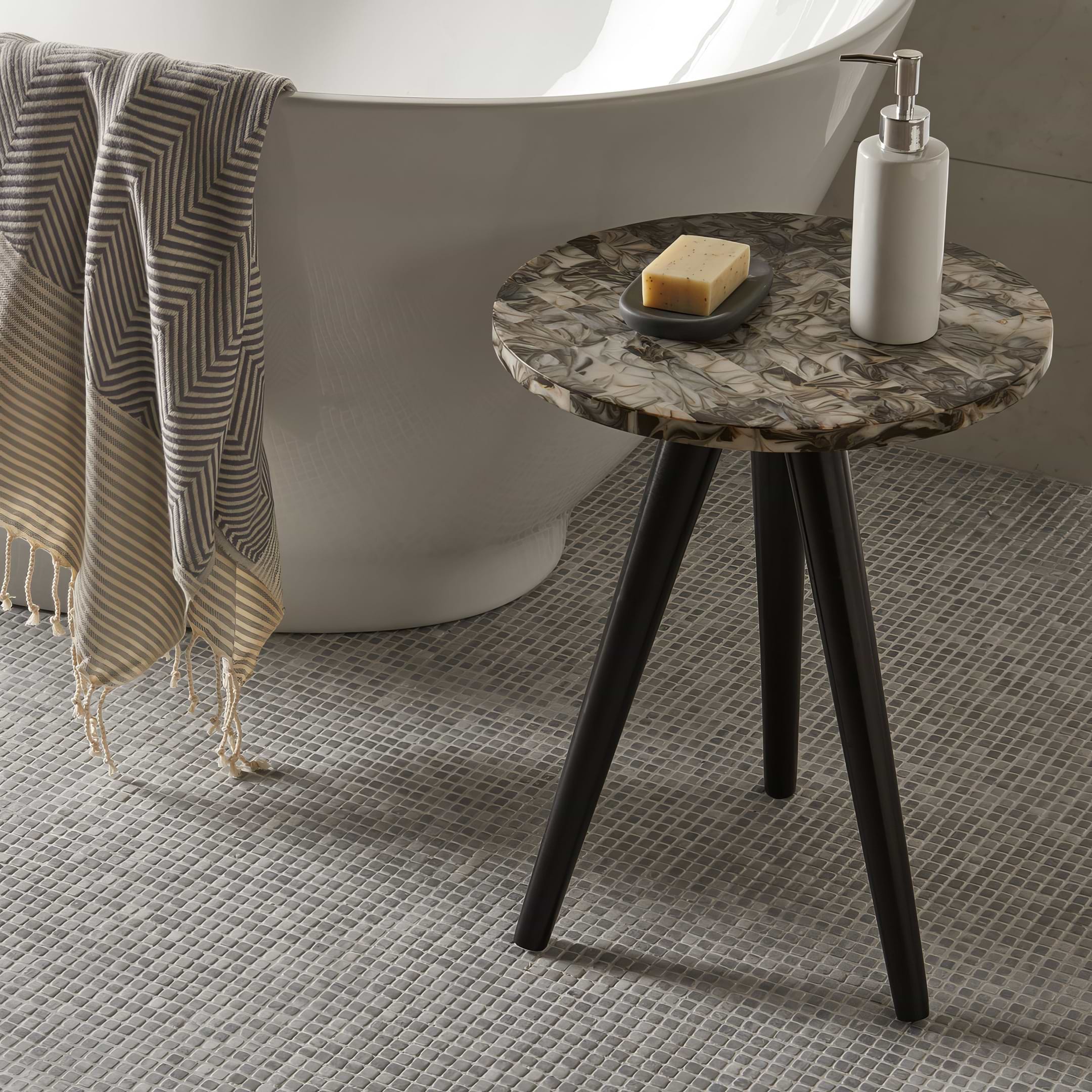 Grisaille 1.0 Venetian Stone Mosaic - Hyperion Tiles