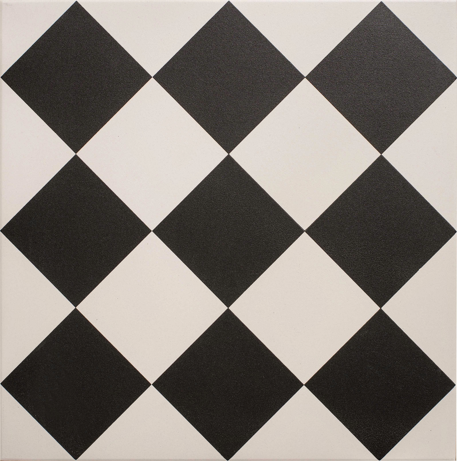 Harlequin Large Black on Chalk - Hyperion Tiles