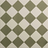 Harlequin Small Green on Chalk - Hyperion Tiles