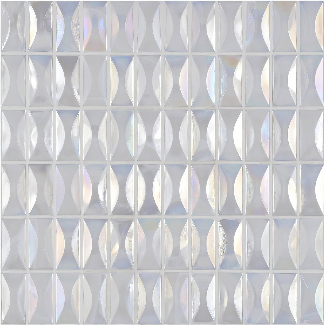 Ice Glass Iridescent Mosaic - Hyperion Tiles