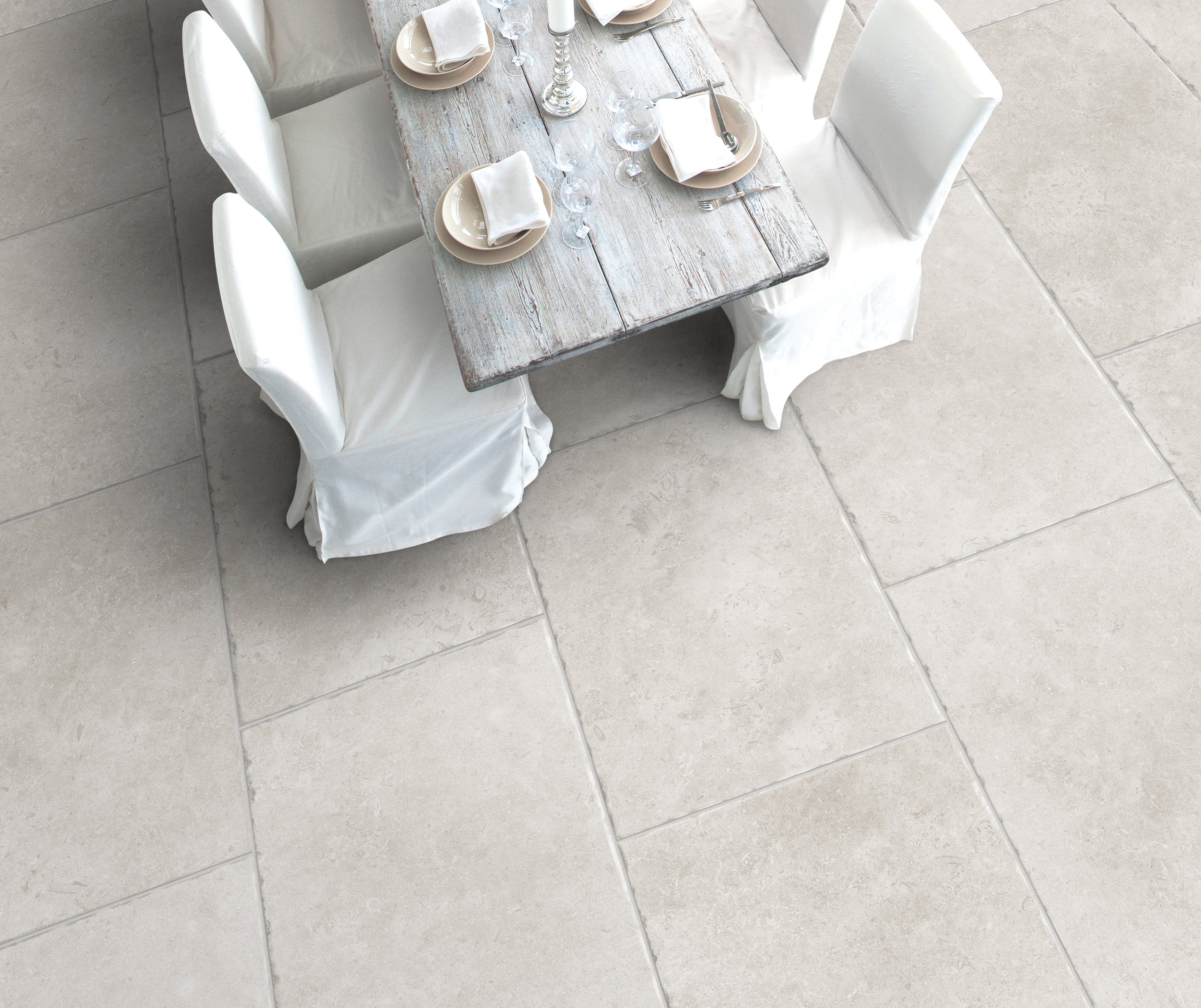 Jerusalem Silver 90 x 60cm - Limestone Effect Porcelain 