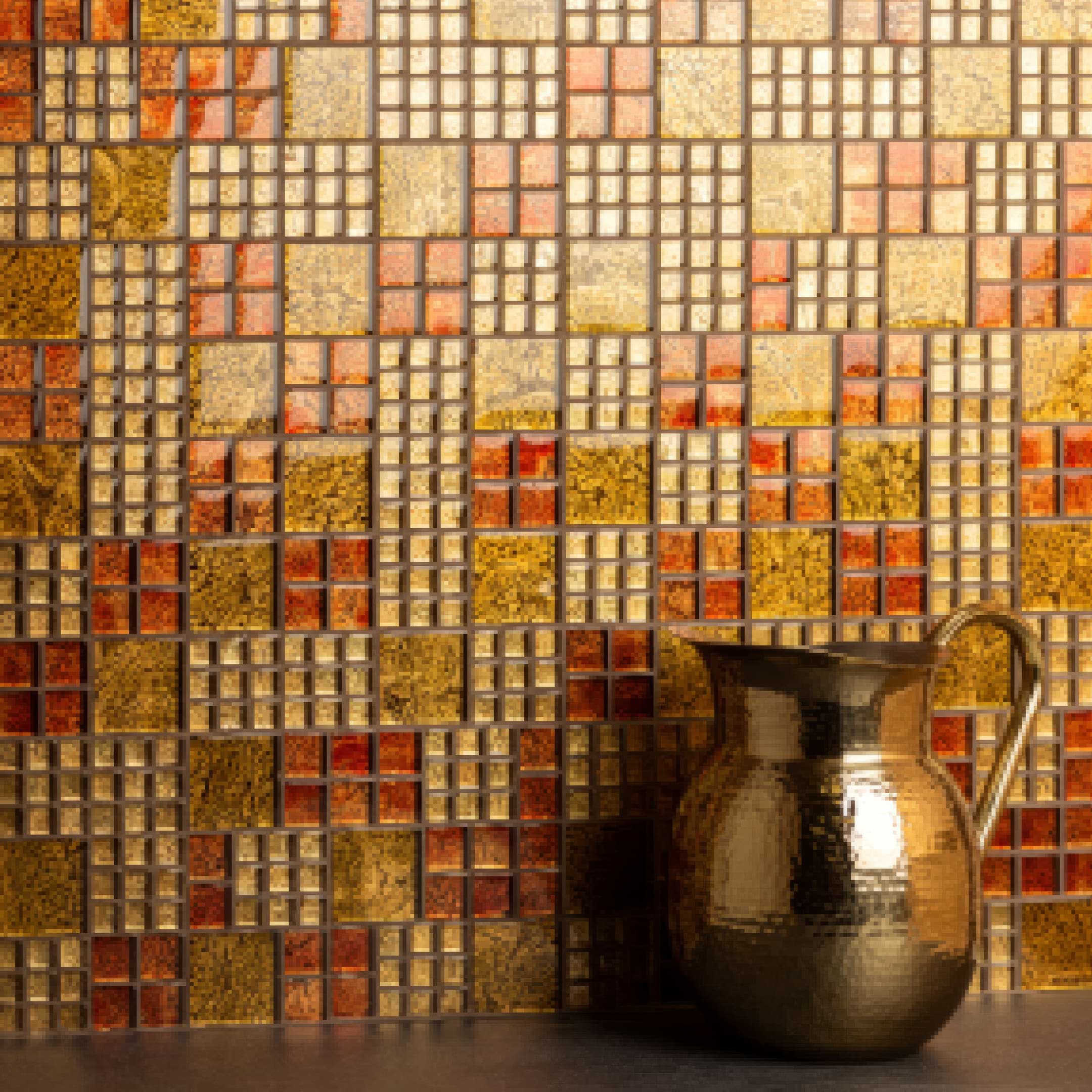 Kobushi Feng Shui Glass Mosaic - Hyperion Tiles