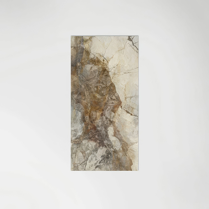 Mirrored Marble Gold Porcelain Bookmatched By Hyperion Tiles