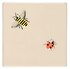 Ladybird & Bee On Off White - Hyperion Tiles