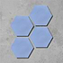 Lake Blue Hexagonal Tile - Hyperion Tiles