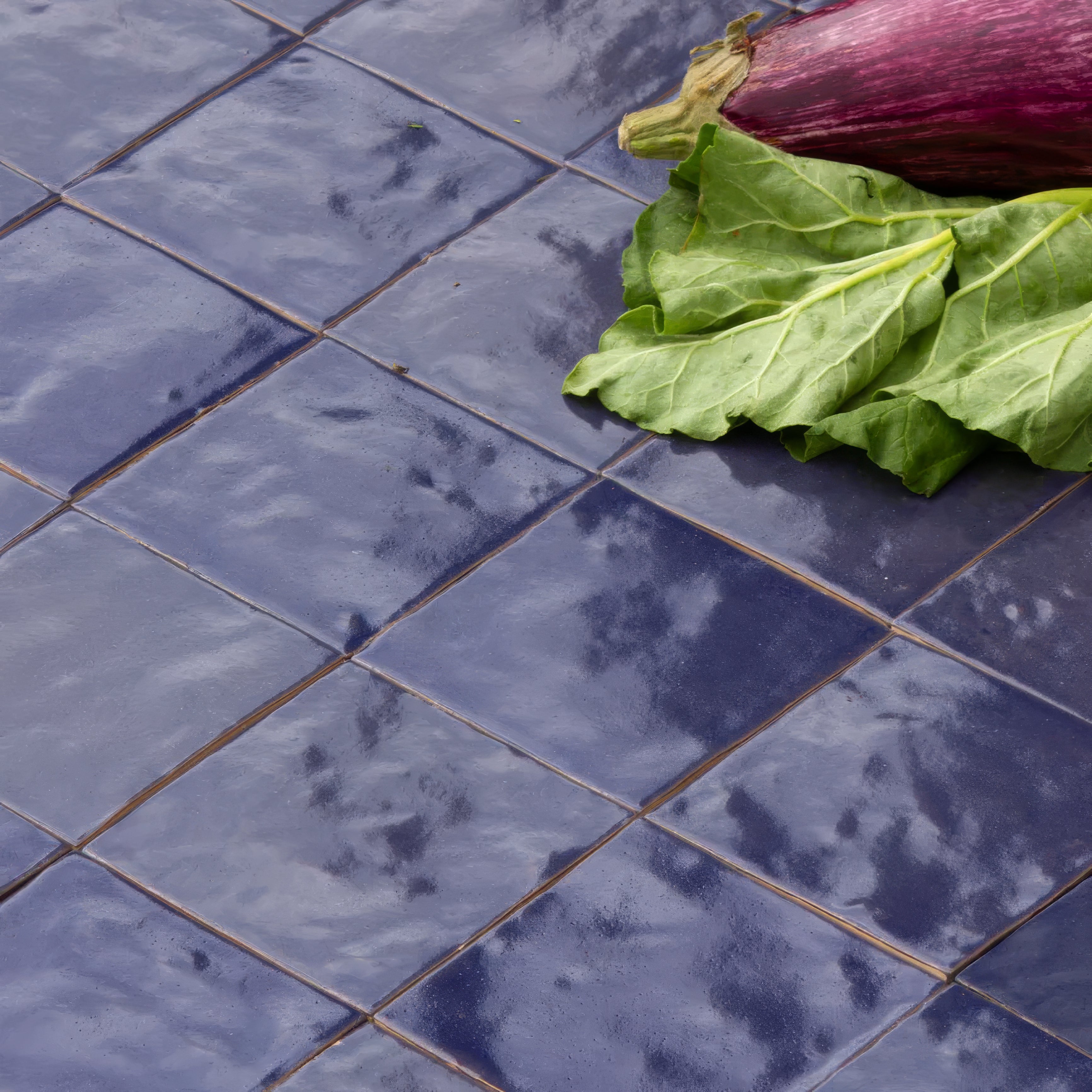 Lapis Blue Ceramic Zellige By Hyperion Tiles