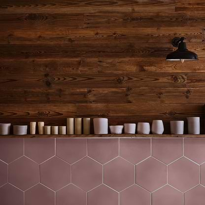 Leather Hexagonal Tile - Hyperion Tiles