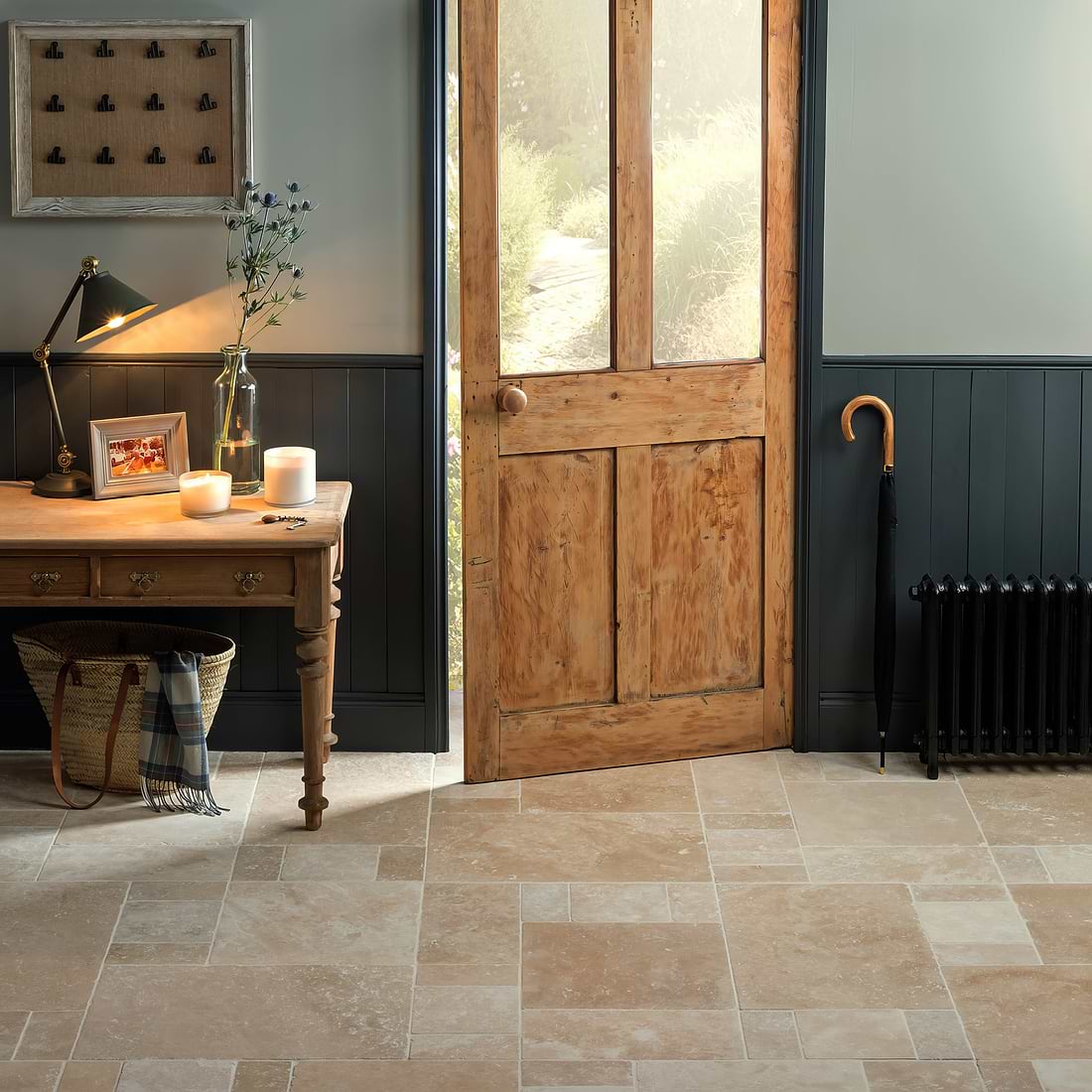 Levantine Ivory Unfilled &amp; Tumbled Travertine 915 x 610mm - Hyperion Tiles