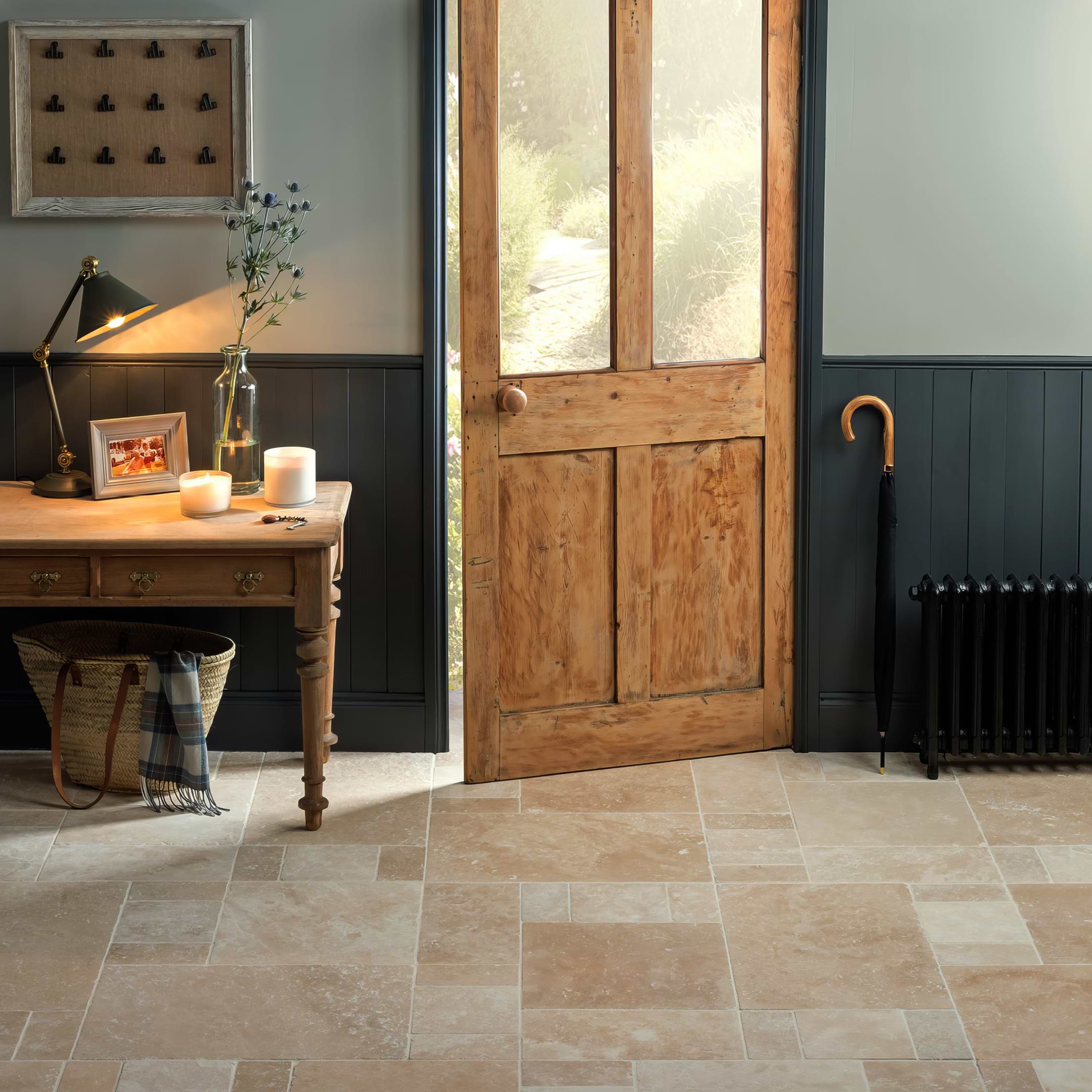 Levantine Ivory Unfilled & Tumbled Travertine 610 x 406mm - Hyperion Tiles