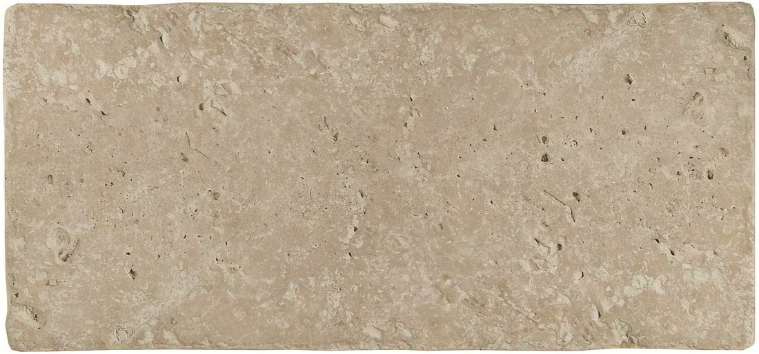 Levantine Ivory Unfilled &amp; Tumbled Travertine 200 x 100mm - Hyperion Tiles