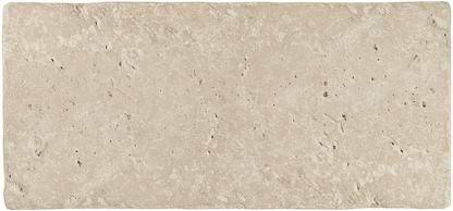 Levantine Ivory Unfilled & Tumbled Travertine 406 x 203mm - Hyperion Tiles