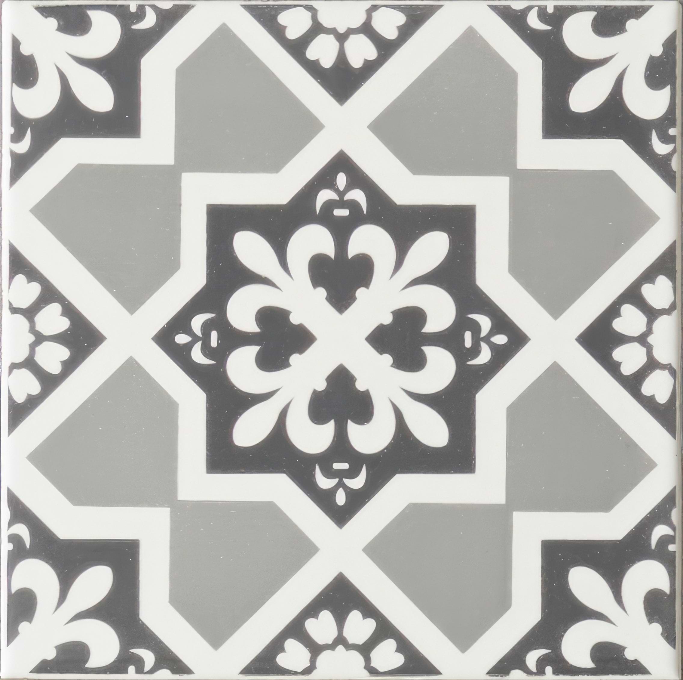 Liberté Grey on Brilliant White - Hyperion Tiles