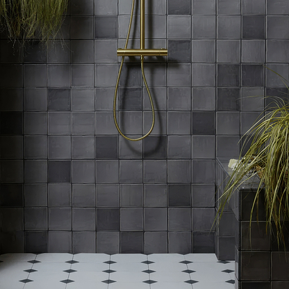 Limestone Glazed Square Tile - Hyperion Tiles