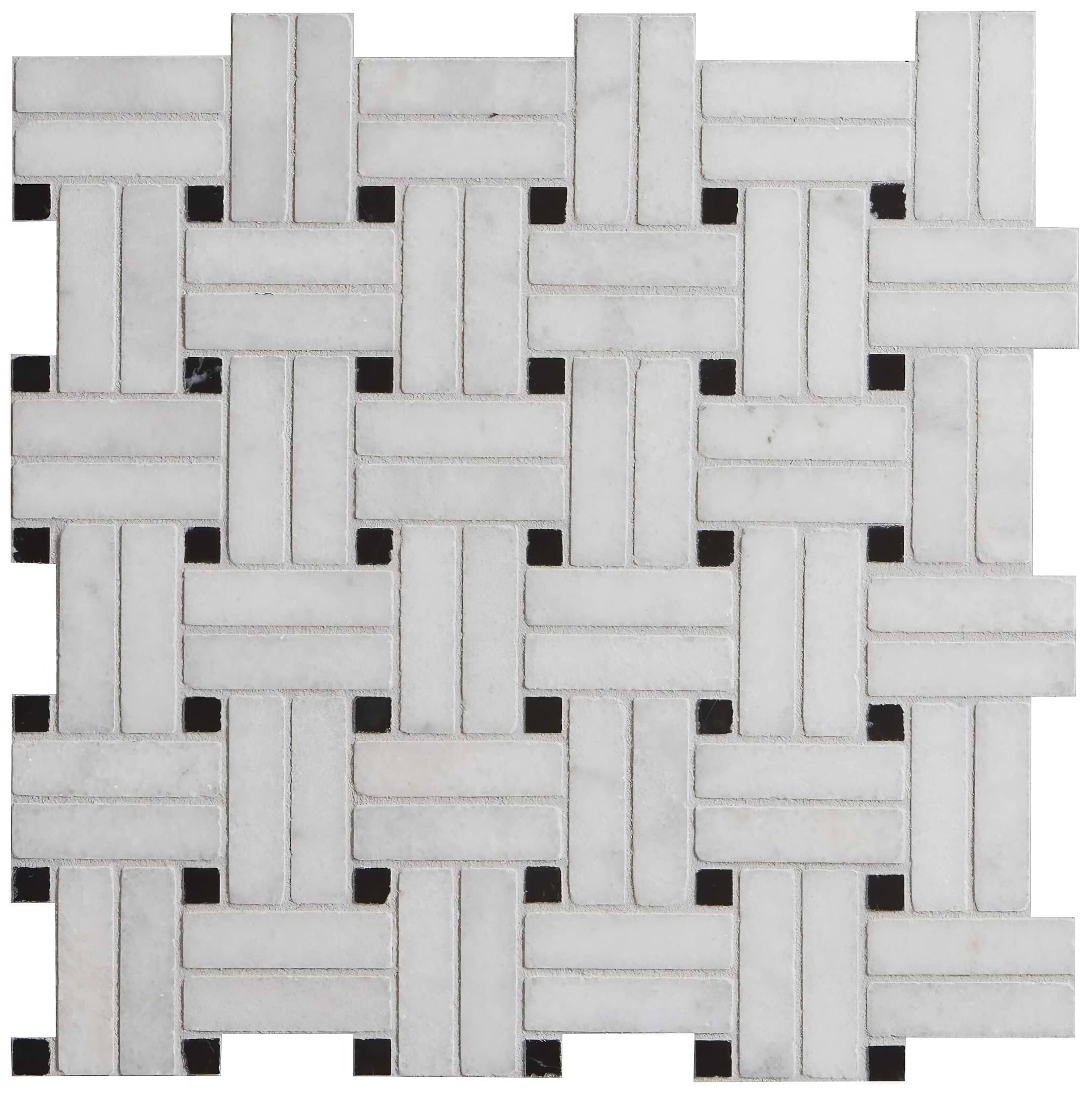 Long Island Marble Wicker Mosaic