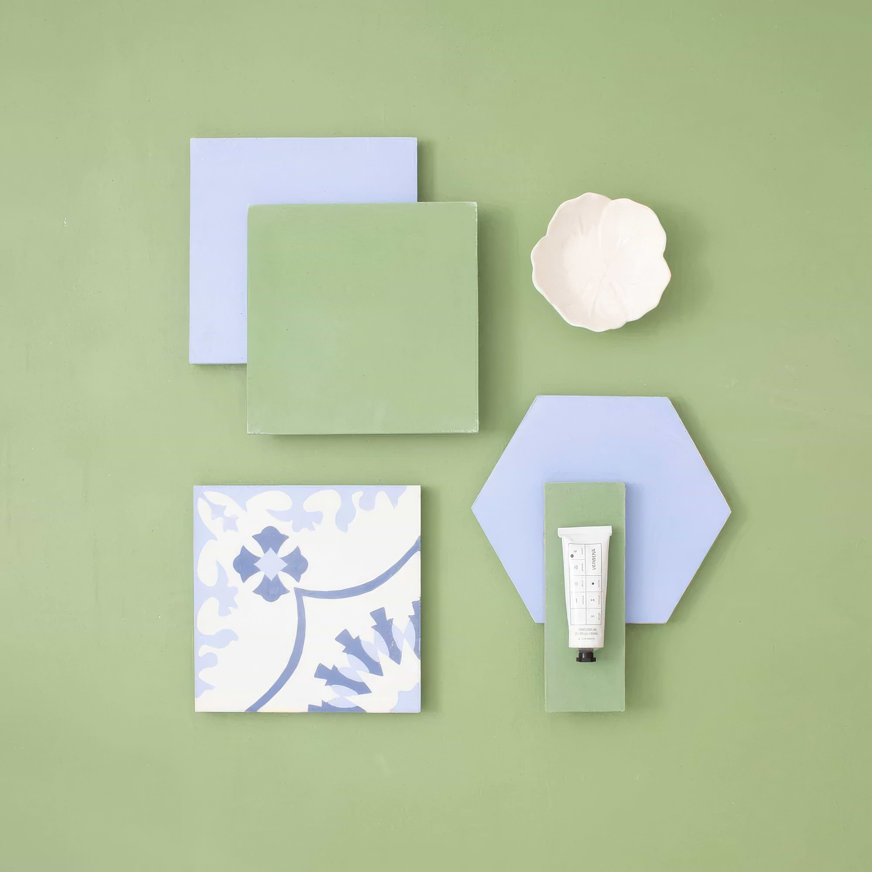 Lake Blue Square Tile - Hyperion Tiles