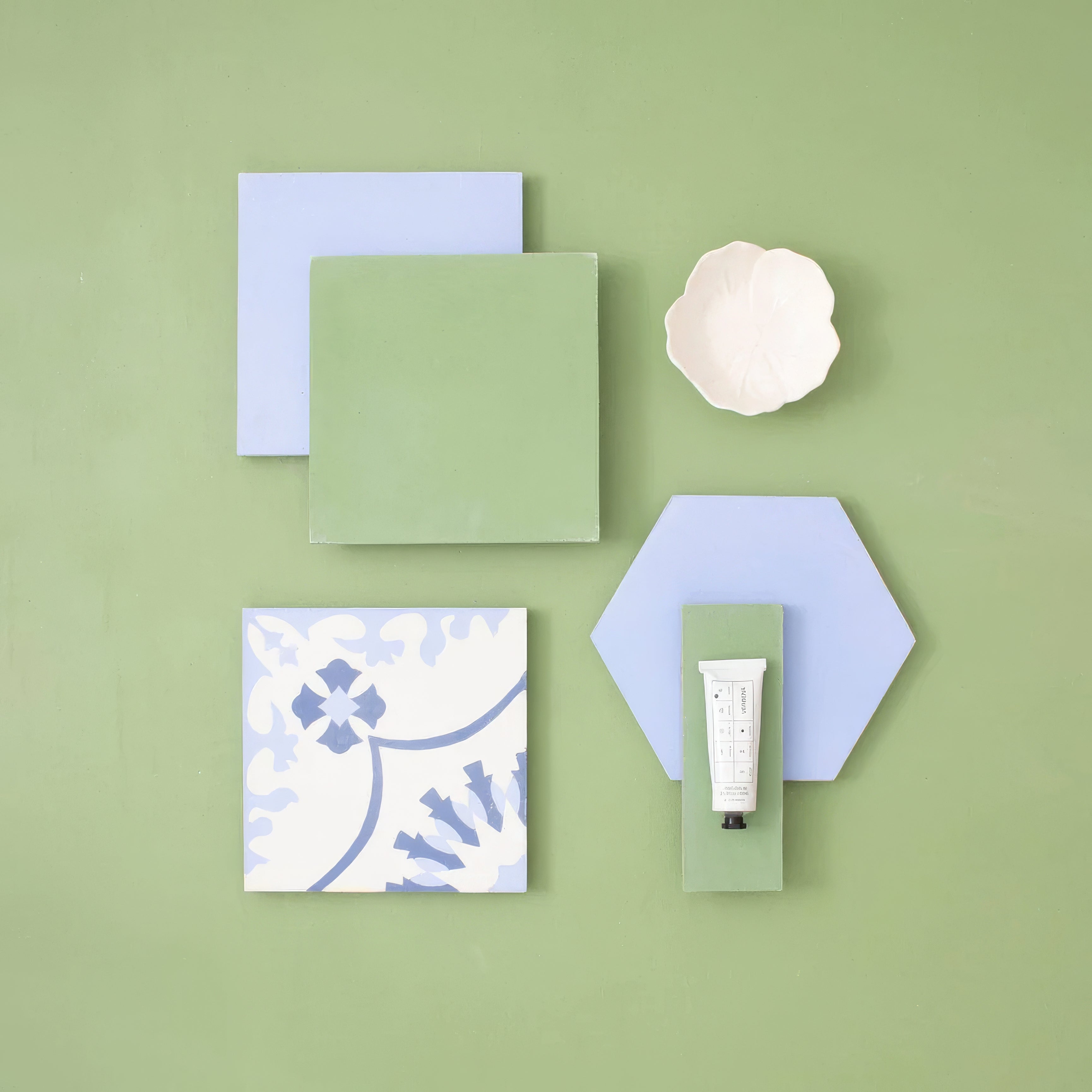 Lake Blue Square Tile - Hyperion Tiles