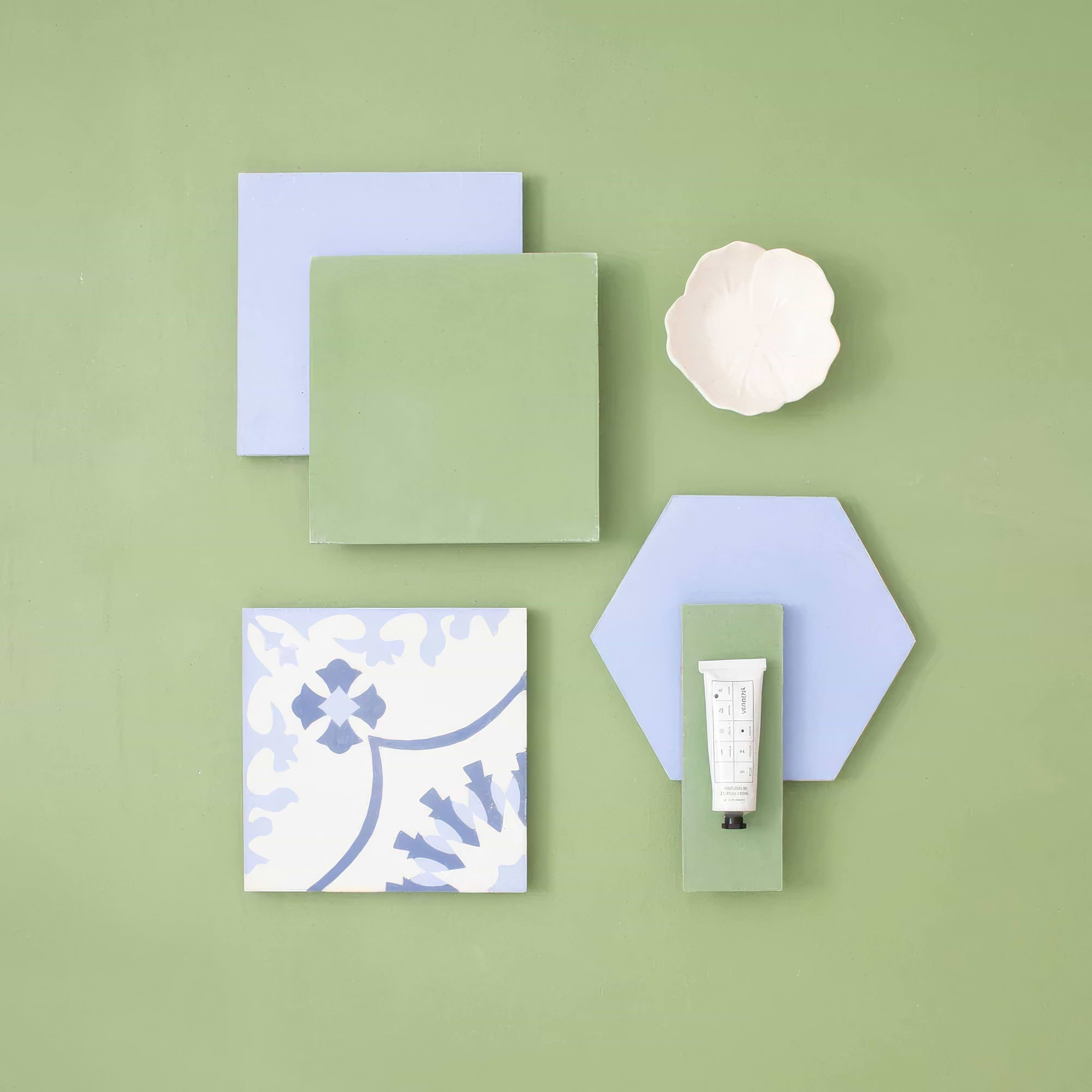 Lake Blue Hexagonal Tile - Hyperion Tiles