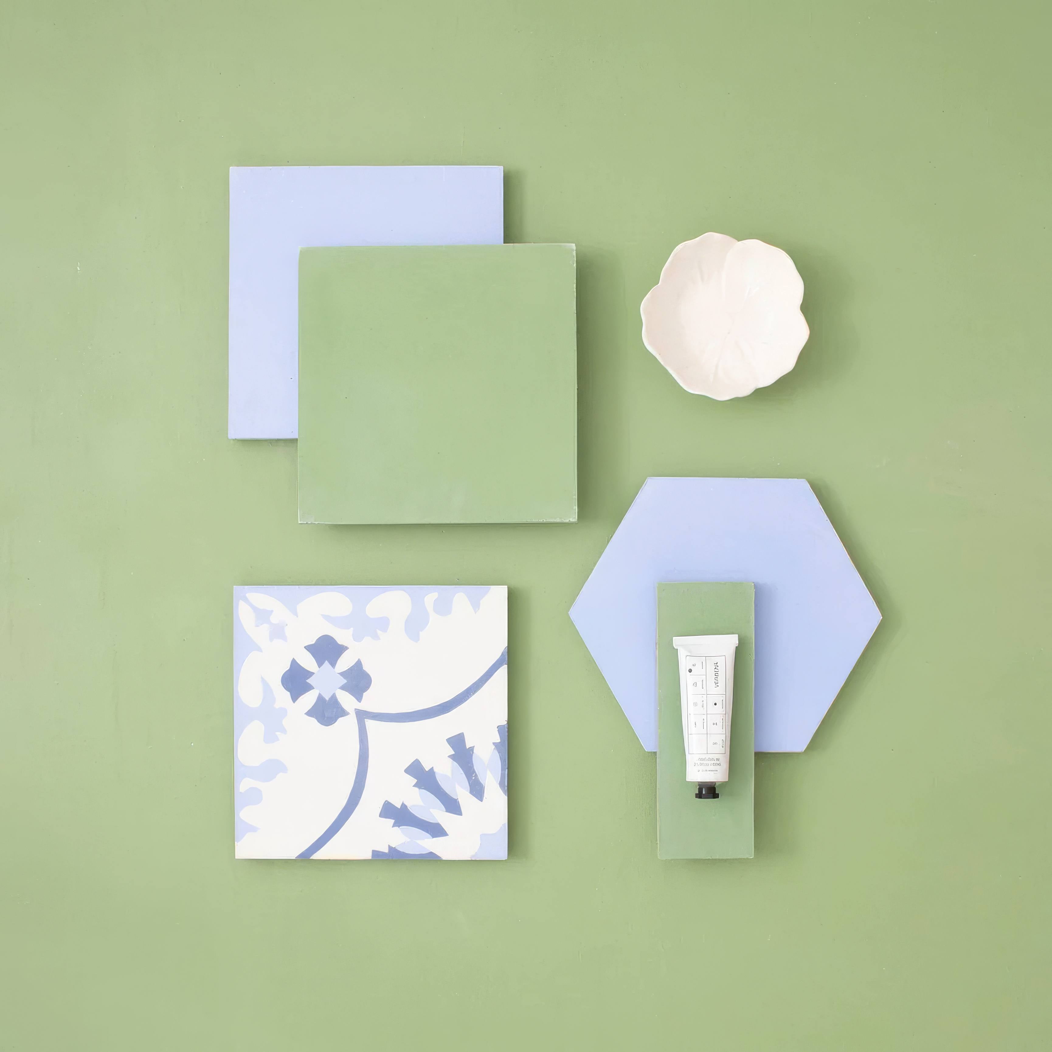 Lake Blue Hexagonal Tile - Hyperion Tiles