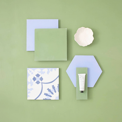 Lake Blue Hexagonal Tile - Hyperion Tiles