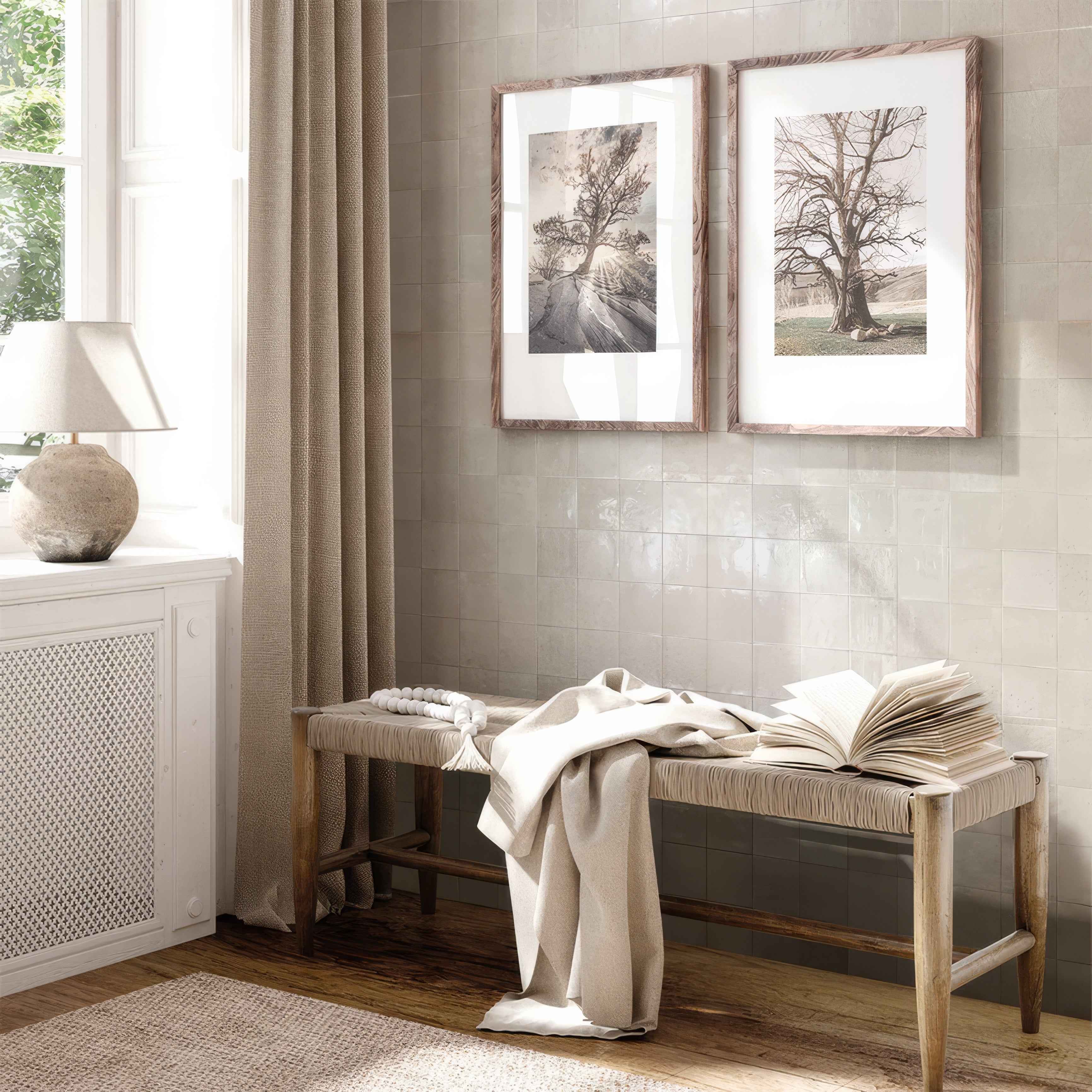 Salt White Ceramic Zellige By Hyperion Tiles