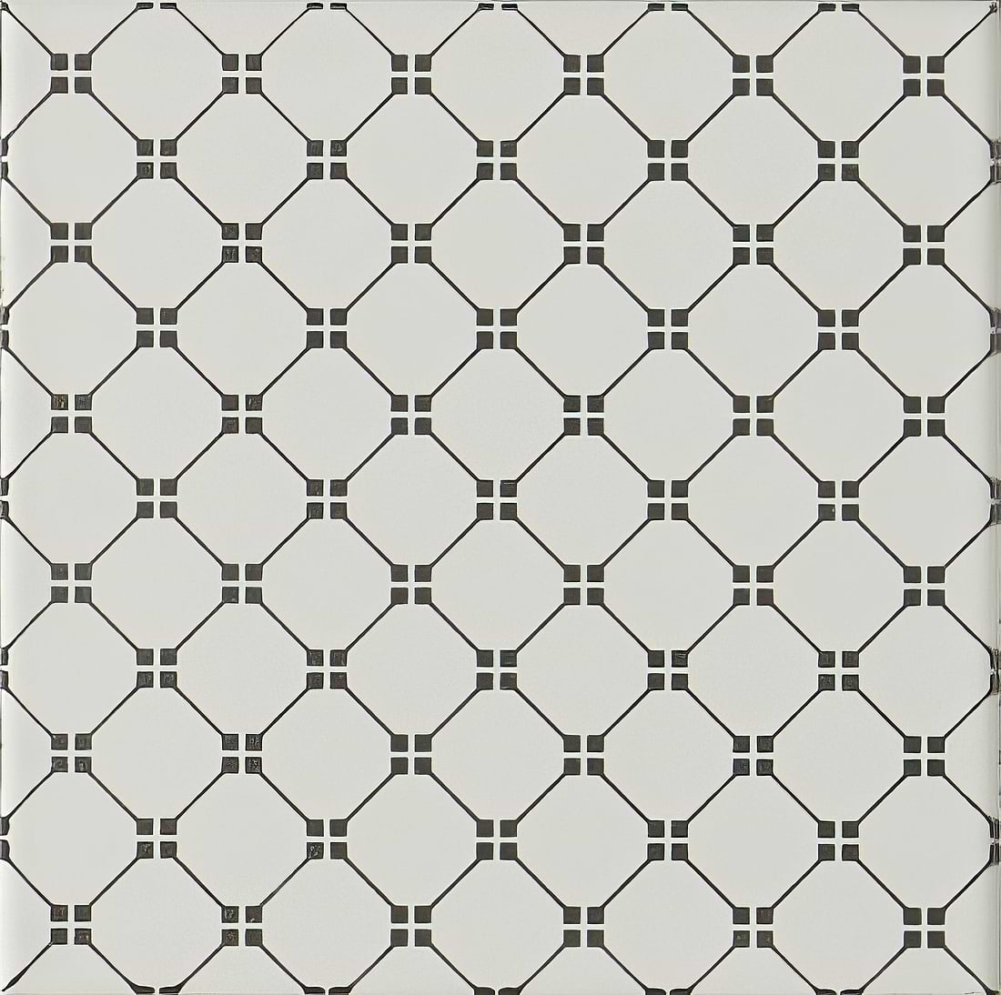 Marquee Grey on Brilliant White - Hyperion Tiles