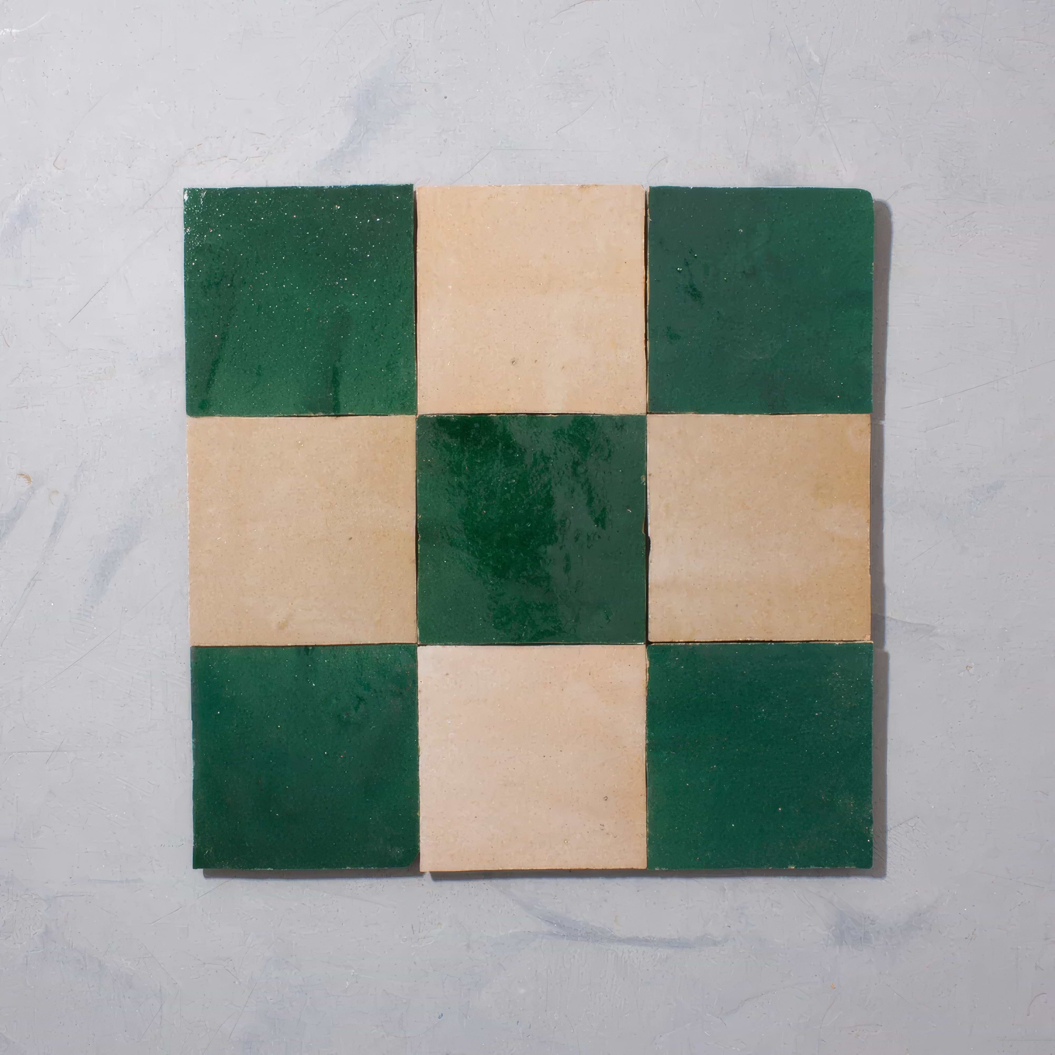 Marrakesh Moss Green Zellige - Hyperion Tiles