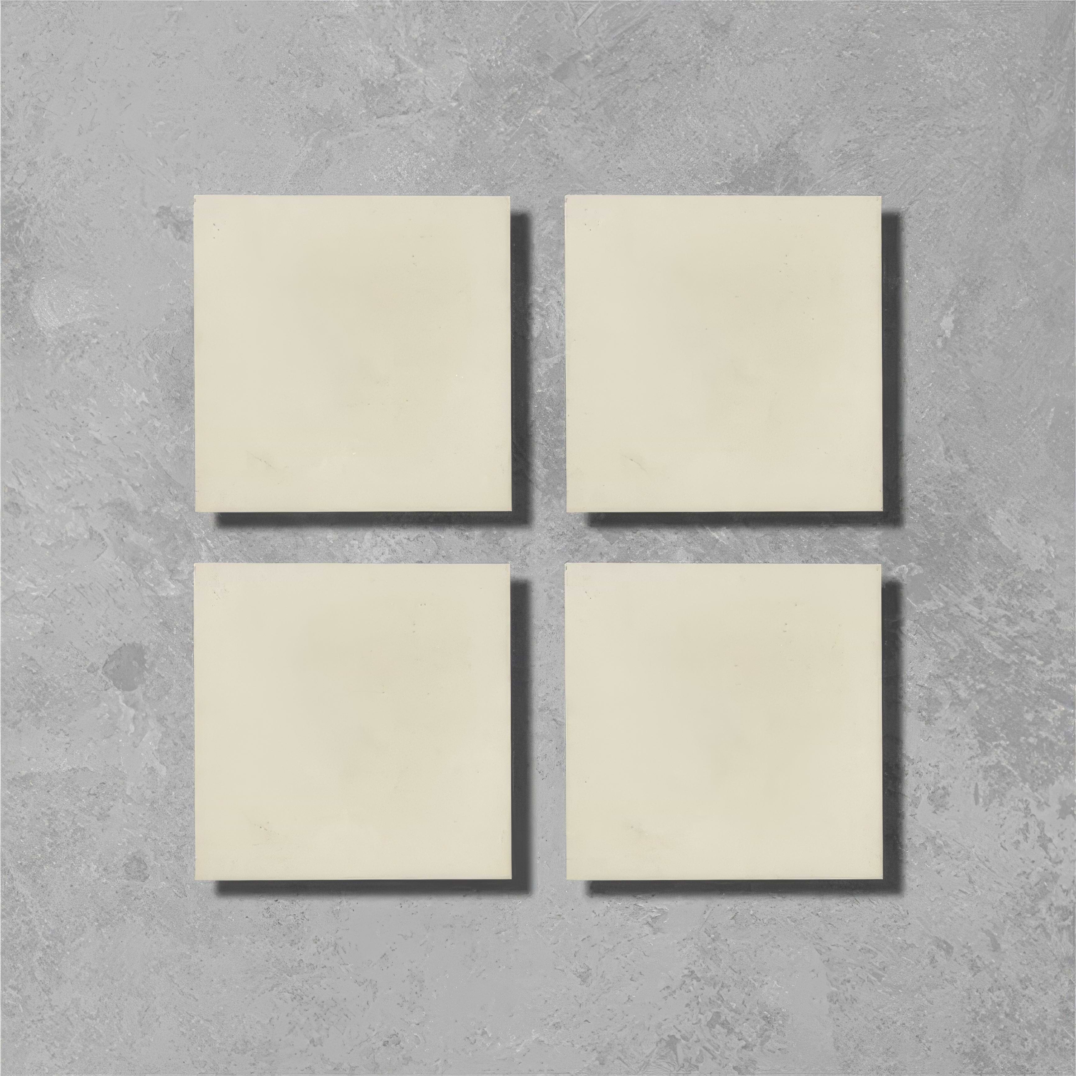 Milk Yellow Square Tile - Hyperion Tiles