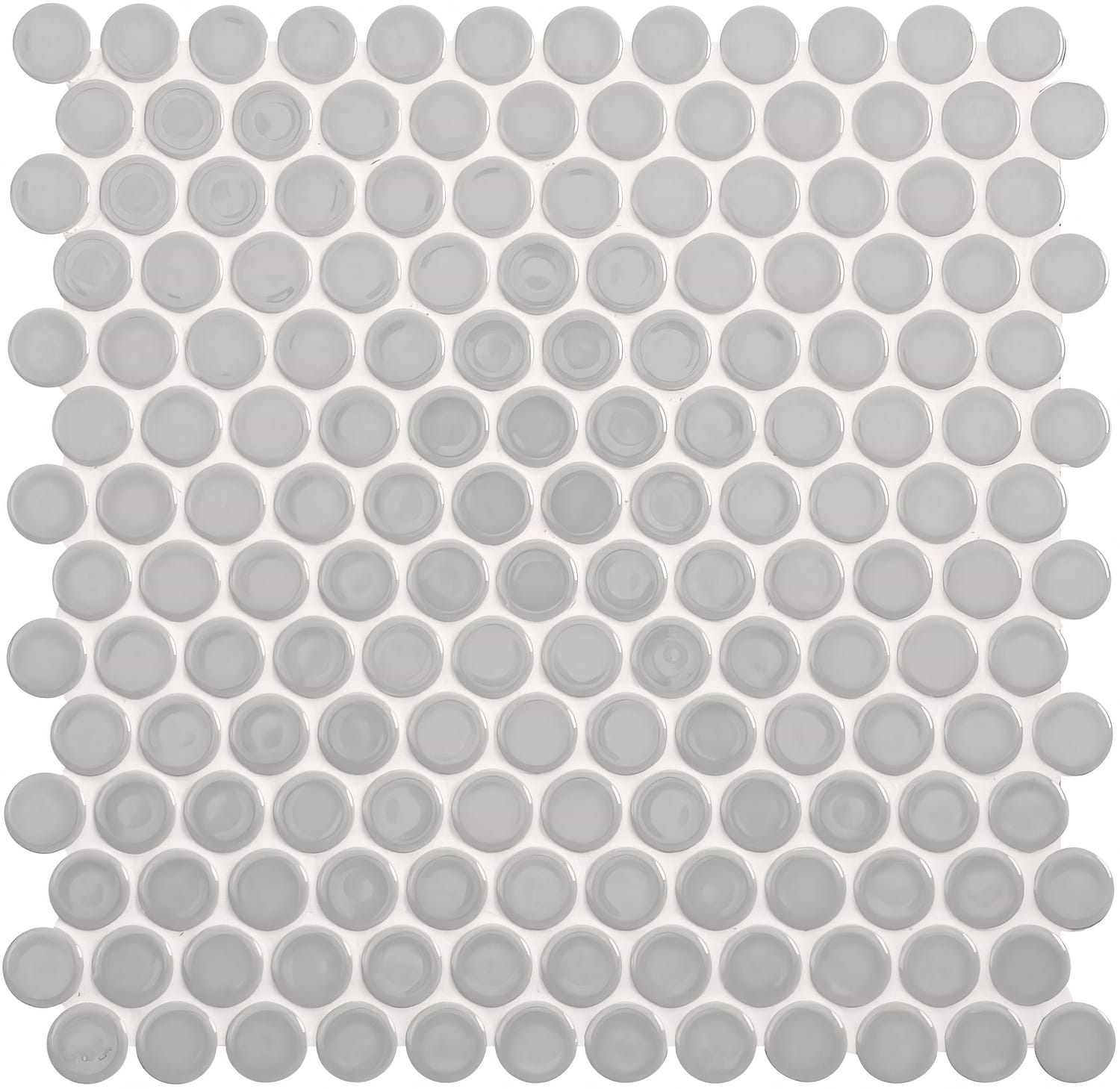 Mini Grey Penny Round - Hyperion Tiles