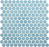 Mini Light Blue Penny Round - Hyperion Tiles