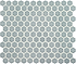 Mini Light Grey Gloss Hexagon - Hyperion Tiles