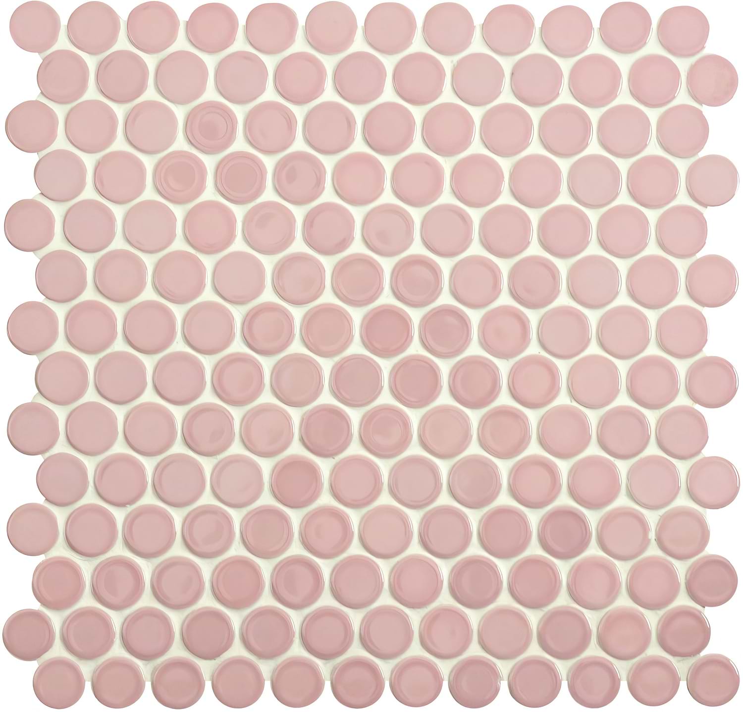 Mini Pink Penny Round - Hyperion Tiles