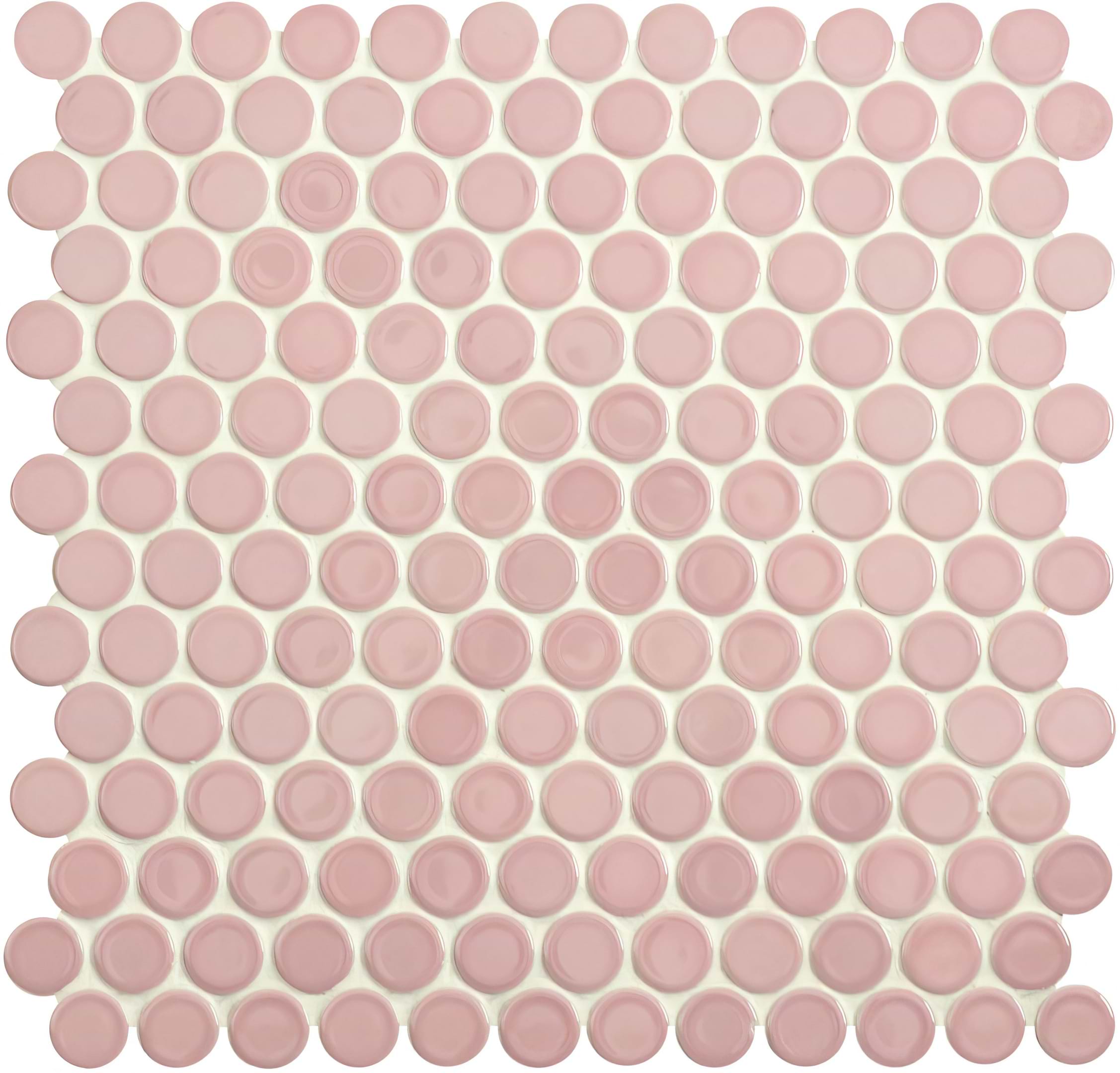 Mini Pink Penny Round - Hyperion Tiles