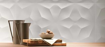 3D Diamond White Matt | Hyperion Tiles